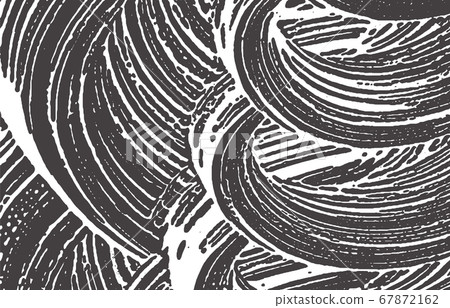 Grunge texture. Distress black grey rough trace. A 67872162