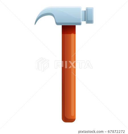 Blacksmith home hammer icon, cartoon style Blacksmith home hammer icon, cartoon style 67872272