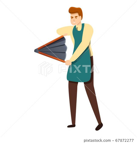 Blacksmith air tool icon, cartoon style 67872277