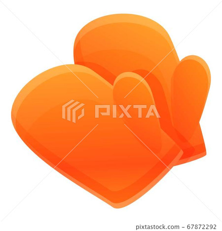 Metallurgy gloves icon, cartoon style Metallurgy gloves icon, cartoon style 67872292