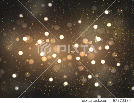 Golden dust sparks. 67873384