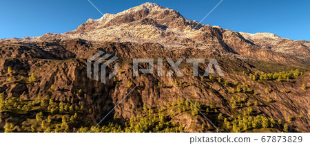 distant landscape in the morning 3d rendering 67873829