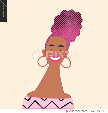 Bright characters portraits - Stock Illustration [67875108] - PIXTA