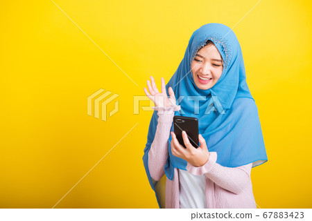 Asian Muslim Arab woman Islam wear hijab she video 67883423