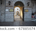The courtyard that opens from the entrance to the museum on Hydra Island 67885074