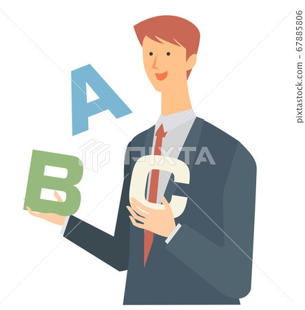 TOEIC cartoon illustrations about English and English conversation TOEIC cartoon illustrations about English and English conversation 67885806