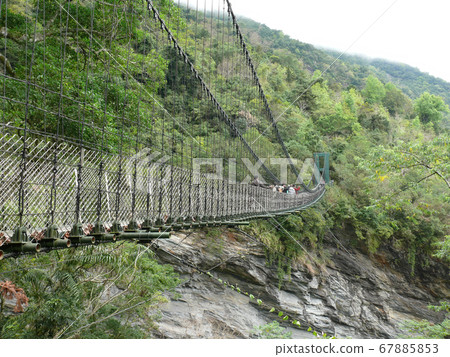 Cloudy view of the Shanfong Suspension Bridge 1 67885853