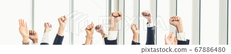 Successful business people standing together Successful business people standing together 67886480