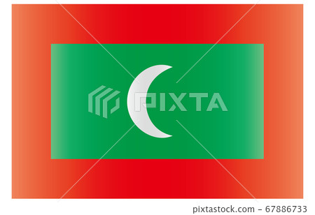 New World Flag 2:3Ver gradation Maldives New World Flag 2:3Ver gradation Maldives 67886733