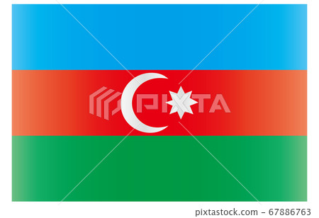 New World Flag 2:3 Ver gradation Azerbaijan New World Flag 2:3 Ver gradation Azerbaijan 67886763