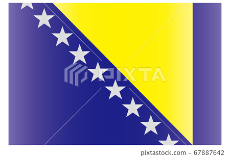 New World Flag 2:3 Ver gradation Bosnia and Herzegovina 67887642