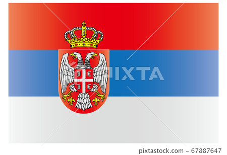 New World Flag 2:3 Ver gradation Serbia 67887647