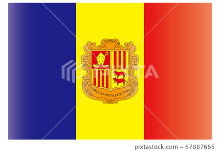 New World Flag 2:3 Ver gradation Andorra 67887665