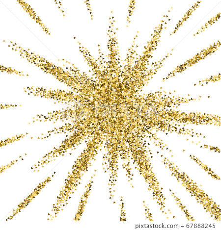 Gold triangles glitter luxury sparkling confetti. Gold triangles glitter luxury sparkling confetti. 67888245