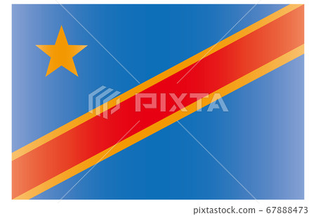 New World Flag 2:3Ver gradation Democratic Republic of Congo 67888473