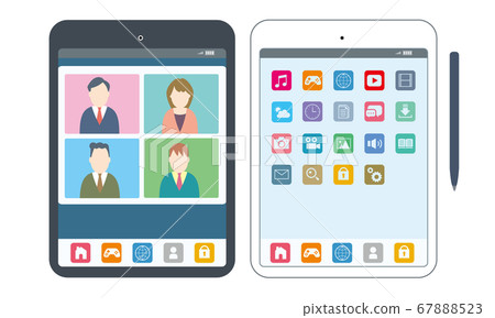 Tablet (application/remote screen) - Stock Illustration [67888523] - PIXTA