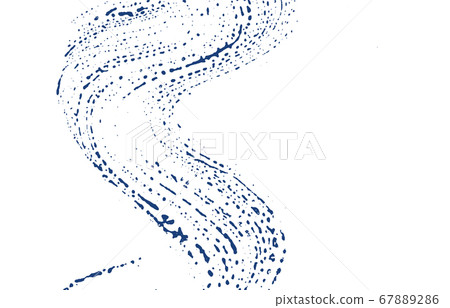 Grunge texture. Distress indigo rough trace. Elega 67889286
