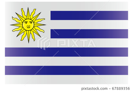 New World Flag 2:3 Ver Gradation Uruguay 67889356