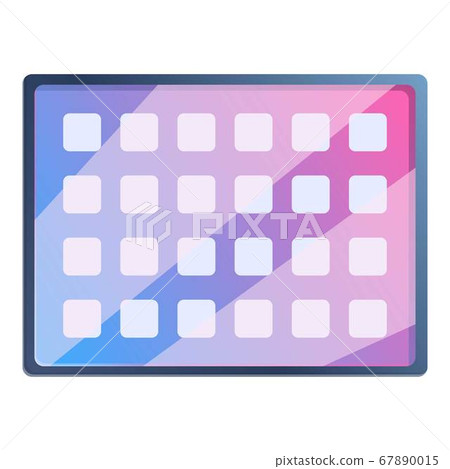 Last model tablet icon, cartoon style 67890015