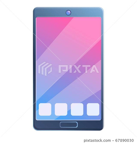 Tablet antivirus icon, cartoon style 67890030