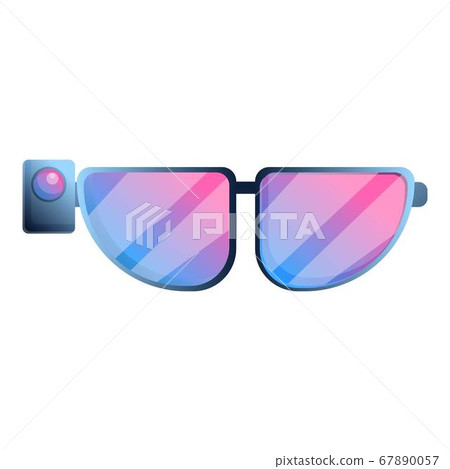 Vr glasses icon, cartoon style 67890057