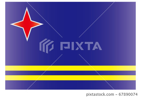 New World Flag 2:3 Ver gradation Aruba New World Flag 2:3 Ver gradation Aruba 67890074