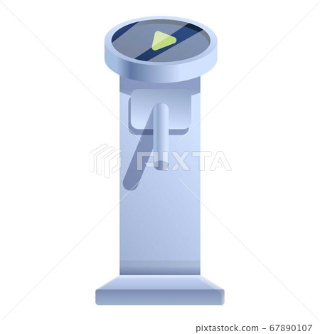 Closed turnstile icon, cartoon style 67890107