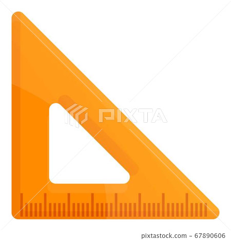 Angle Ruler Cartoons Carpenter angle ruler icon, cartoon style - Stock Illustration ...