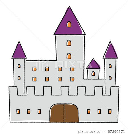 西方城堡/手繪風格 67890671