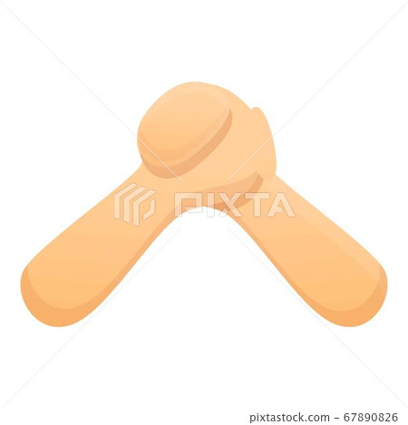 Arm wrestling icon, cartoon style Arm wrestling icon, cartoon style 67890826