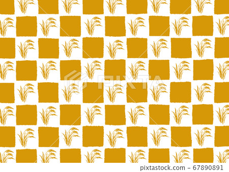 Rice brush pattern 67890891