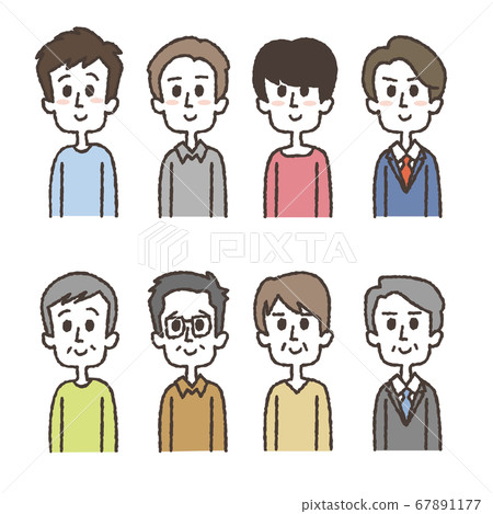 各種各樣的男人的插圖集 各種各樣的男人的插圖集 67891177