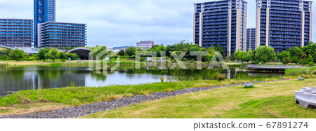 島市中央公園全景[福岡市東區] 67891274