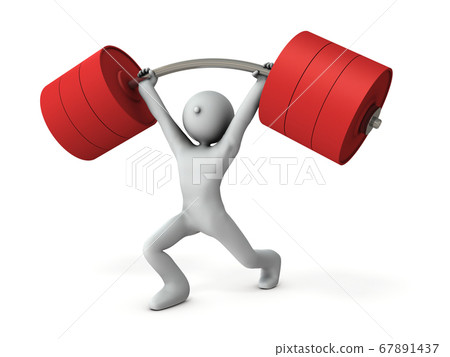 挑戰舉重的角色。 67891437