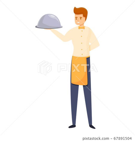 Gentleman butler icon, cartoon style Gentleman butler icon, cartoon style 67891504