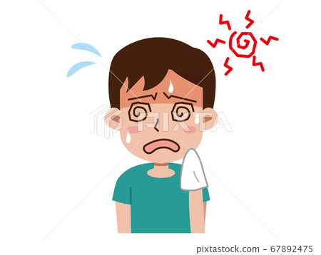 中暑插畫人 中暑插畫人 67892475