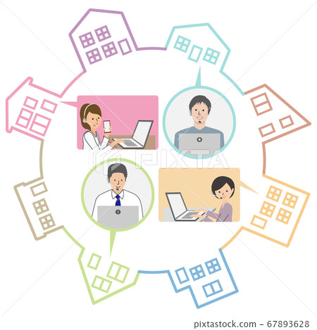 Telework from home yen Telework from home yen 67893628