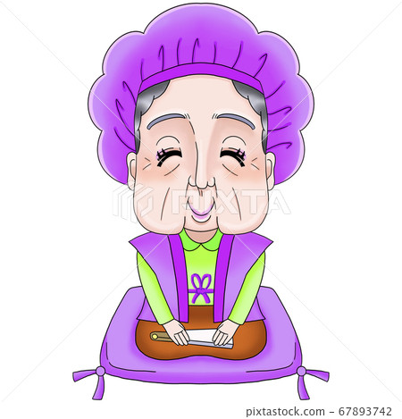 Celebration of longevity (old woman) graduation (90 years old), etc. 67893742