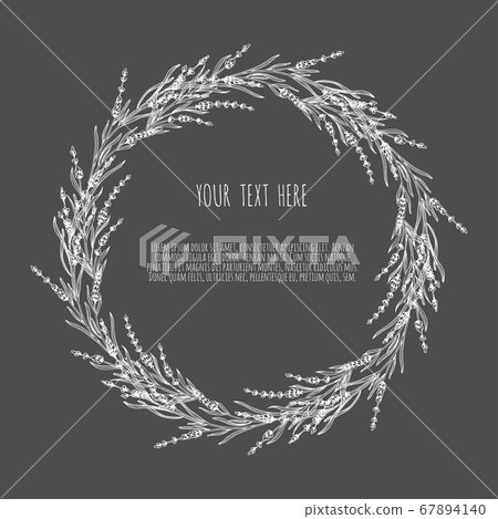 Beautiful vector hand drawn lavender tea herb Illustration. Sketch element for labels, packaging and cards design. Beautiful vector hand drawn lavender tea herb Illustration. Sketch element for labels, packaging and cards design. 67894140