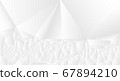 Illustration modern abstract polygon shape for wallpaper background. Vector image of graphic design, geometric pattern or polygonal with white color background 67894210