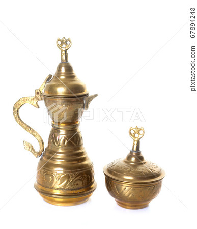 brass teapot in studio brass teapot in studio 67894248