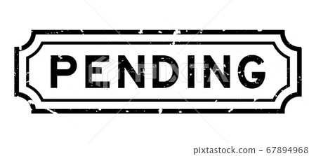 Grunge black pending word rubber business seal stamp on white background Grunge black pending word rubber business seal stamp on white background 67894968