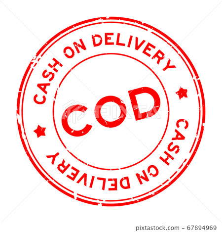 Grunge red cod (cash on delivery or cash on demand) word round rubber seal stamp on white background Grunge red cod (cash on delivery or cash on demand) word round rubber seal stamp on white background 67894969