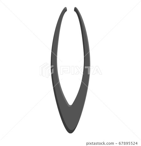 Beautician forceps icon, cartoon style 67895524
