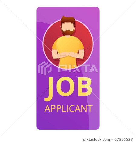 Job applicant icon, cartoon style 67895527