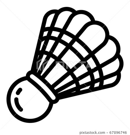 Badminton shuttlecock icon, outline style Badminton shuttlecock icon, outline style 67896746