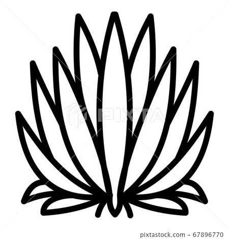 Succulent icon, outline style Succulent icon, outline style 67896770