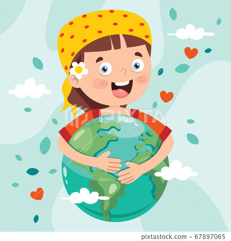Earth Day With Funny Character Earth Day With Funny Character 67897065