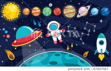 Colorful Planets Of Solar System 67897067