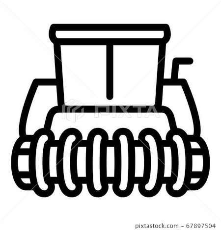 Farm combine icon, outline style Farm combine icon, outline style 67897504